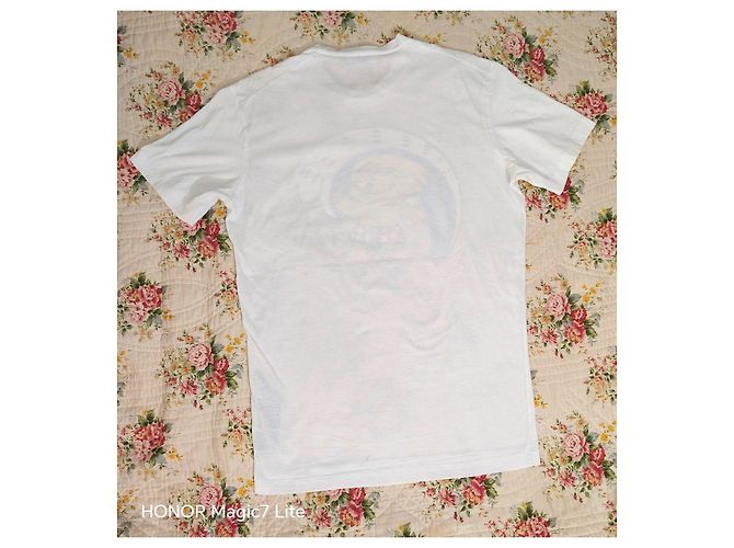 T-shirt de algodão branco Dsquared2 com gráfico Surfer - vista 4