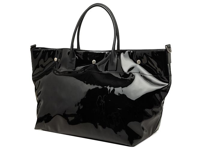 Autre Marque Borsa Shopper da Viaggio Maxi PVC Rive Gauche Saint Laurent Nera - vista 2