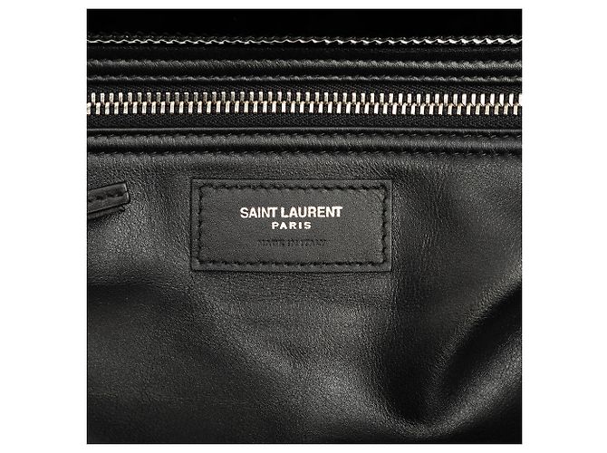 Autre Marque Borsa Shopper da Viaggio Maxi PVC Rive Gauche Saint Laurent Nera - vista 5