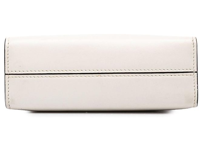 Borsa Prada Mini Soft Calf Logo Drill bianca - vista 3