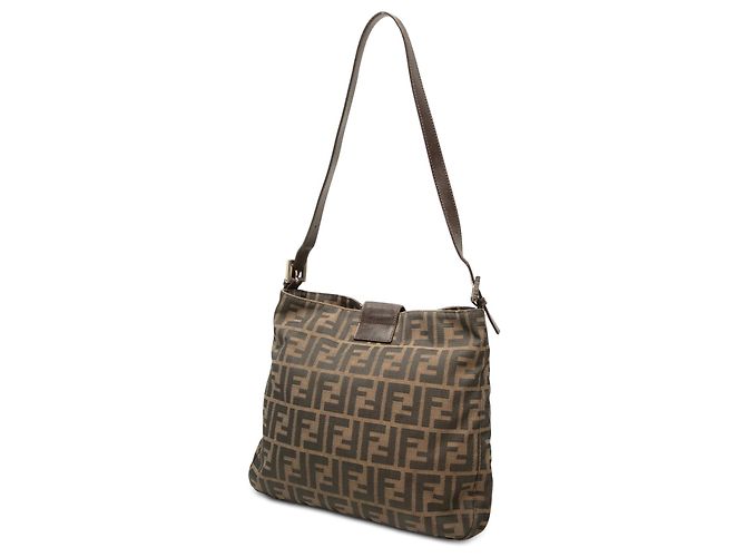 Borsa a tracolla Fendi Zucca Canvas marrone - vista 2