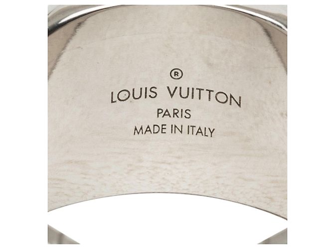 Anello a sigillo Louis Vuitton Monogram in argento e ottone L - vista 4