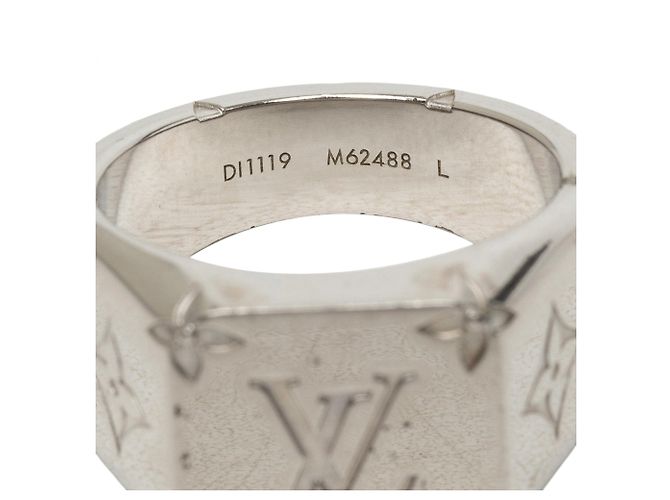 Anello a sigillo Louis Vuitton Monogram in argento e ottone L - vista 5