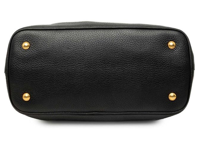 Borsa Tote Convertibile Aperta Prada Vitello Daino Nera - vista 3