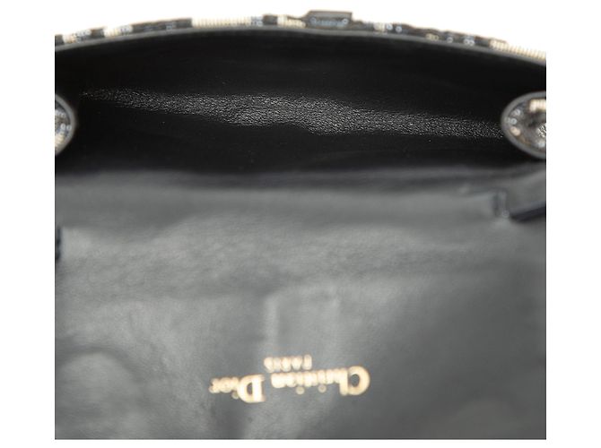 Borsa a tracolla Dior Nano Oblique Canvas Saddle Chain Pouch Blu - vista 4