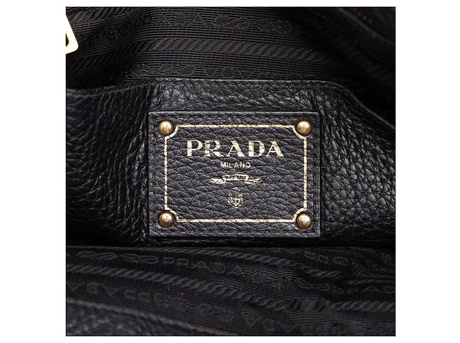 Borsa Tote Convertibile Aperta Prada Vitello Daino Nero - vista 5