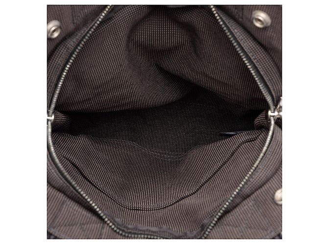 Mochila Hermès Herline PM de lona gris - vista 4