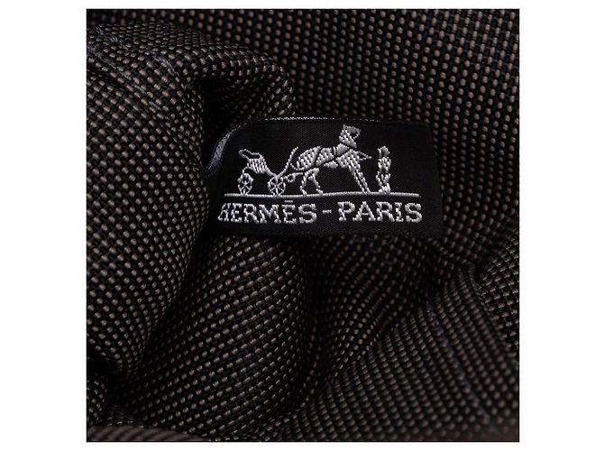 Mochila Hermès Herline PM de lona gris - vista 5