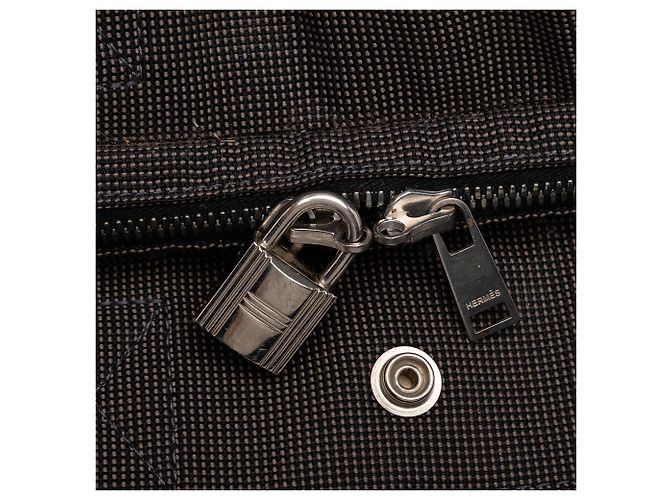Mochila Hermès Herline PM de lona gris - vista 6