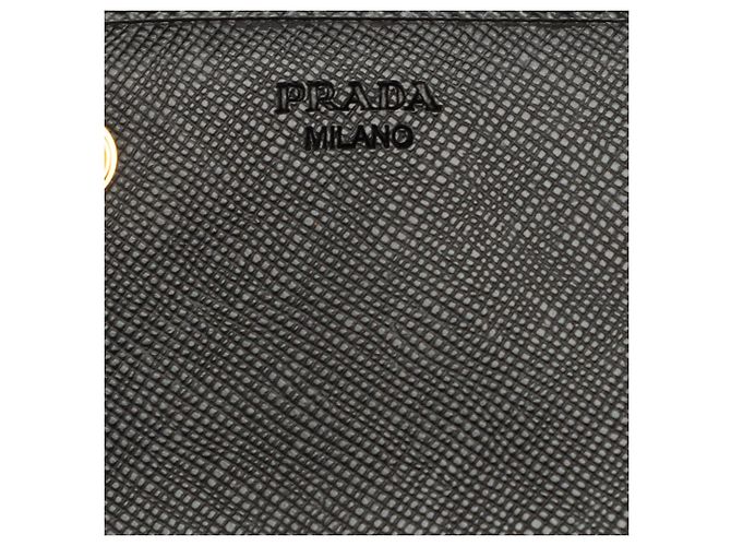 Portafoglio lungo Prada Tessuto nero - vista 6