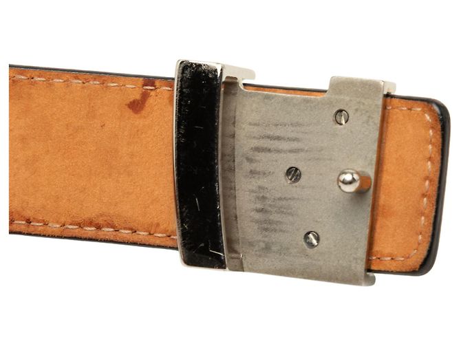 Louis Vuitton Epi LV Initiales Gürtel Schwarz - Ansicht 5