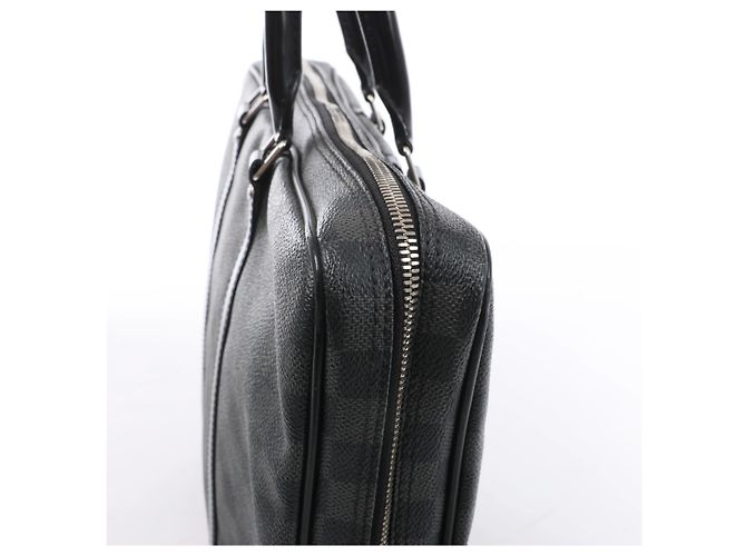 Louis Vuitton Porte Document Voyages Damier Graphite Handbag in Black N41125 - vista 4