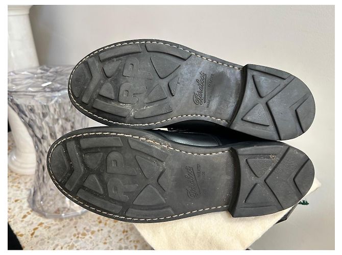 Paraboot Beaulieu Schnürstiefeletten aus schwarzem Leder - Ansicht 10