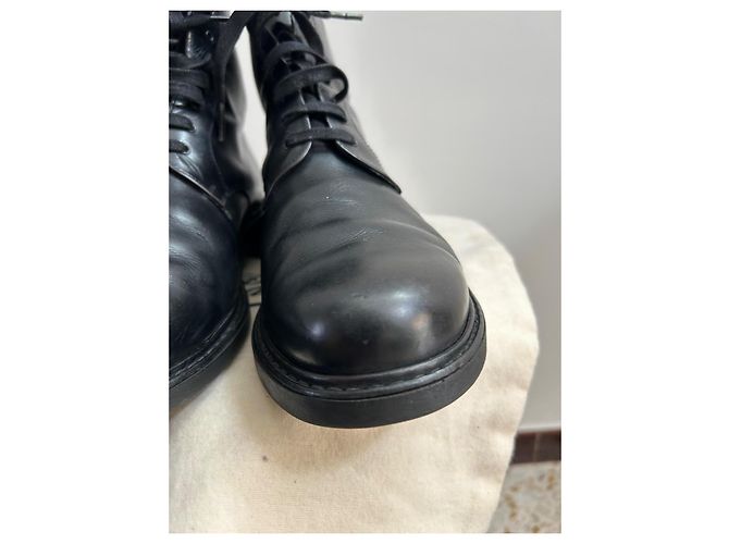 Paraboot Beaulieu Schnürstiefeletten aus schwarzem Leder - Ansicht 4