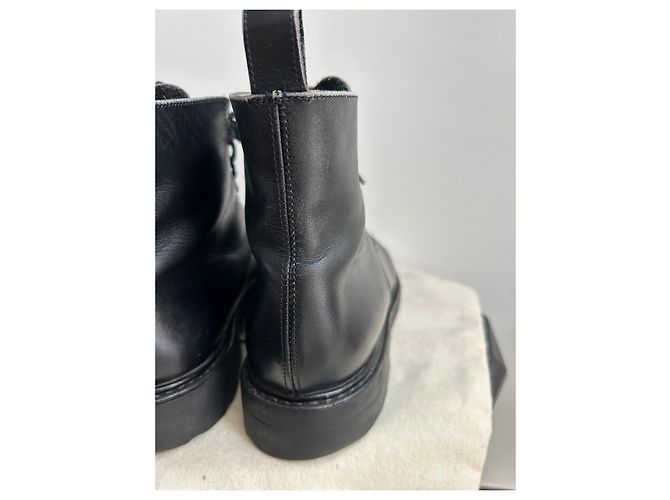 Paraboot Beaulieu Schnürstiefeletten aus schwarzem Leder - Ansicht 5