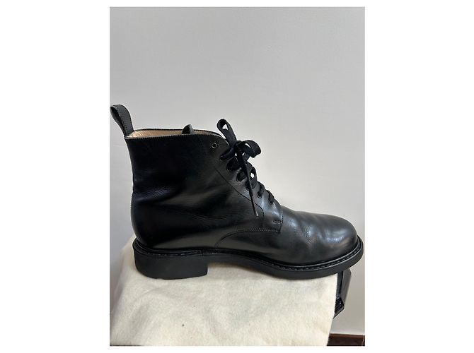 Paraboot Beaulieu Schnürstiefeletten aus schwarzem Leder - Ansicht 7