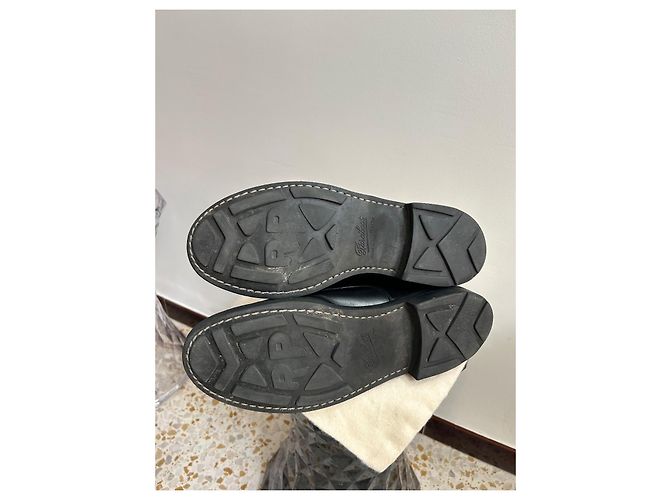 Paraboot Beaulieu Schnürstiefeletten aus schwarzem Leder - Ansicht 9