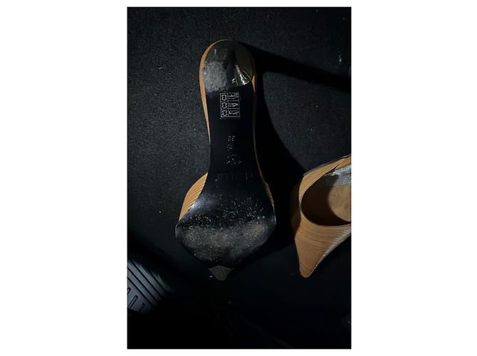 Le Silla Braune Leder-Absatzschuhe - Ansicht 2