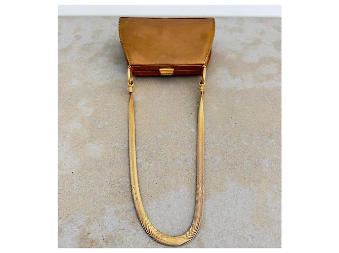 Gianfranco Ferré Pochette in Pelle Bronzo - vista 11