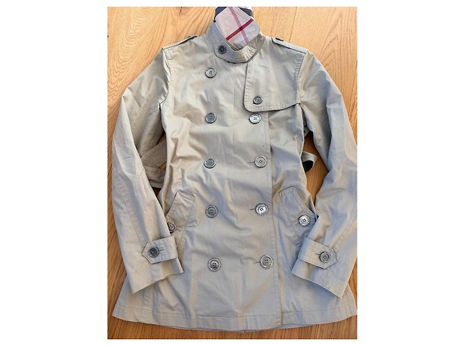 Burberry Trench Coat Algodón Beige - vista 4