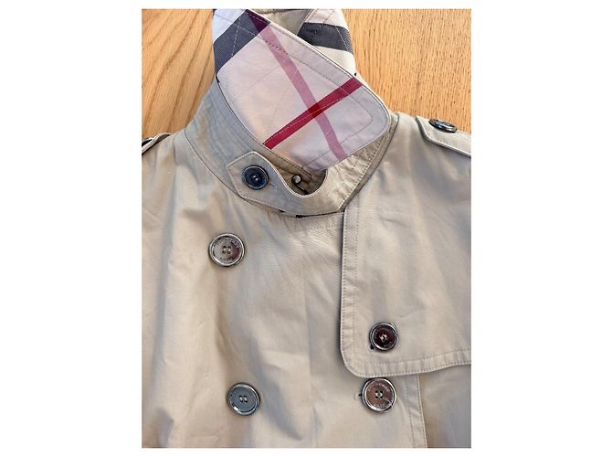 Burberry Trench Coat Algodón Beige - vista 5