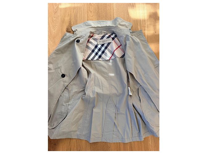 Burberry Trench Coat Algodón Beige - vista 6
