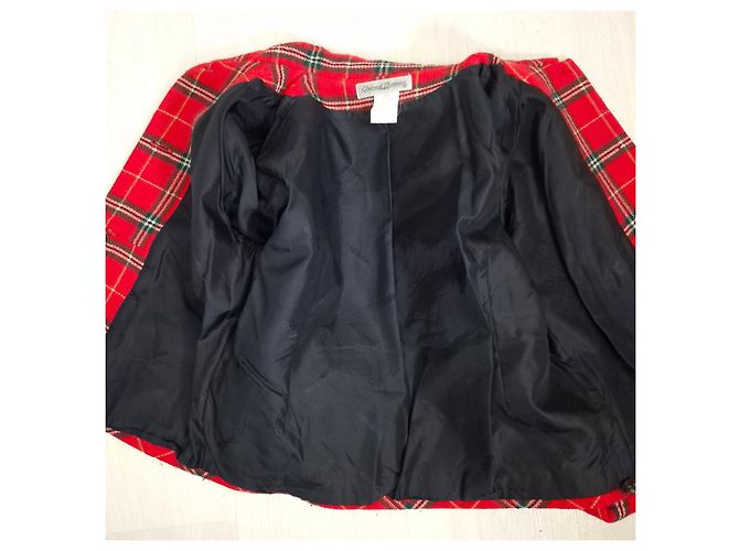 Chantal Thomass 1990s Red Plaid Wool Jacket - view 12
