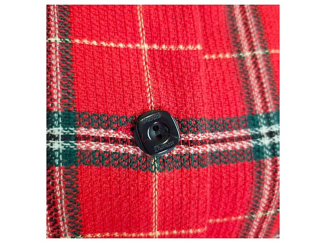 Chantal Thomass 1990s Red Plaid Wool Jacket - view 8