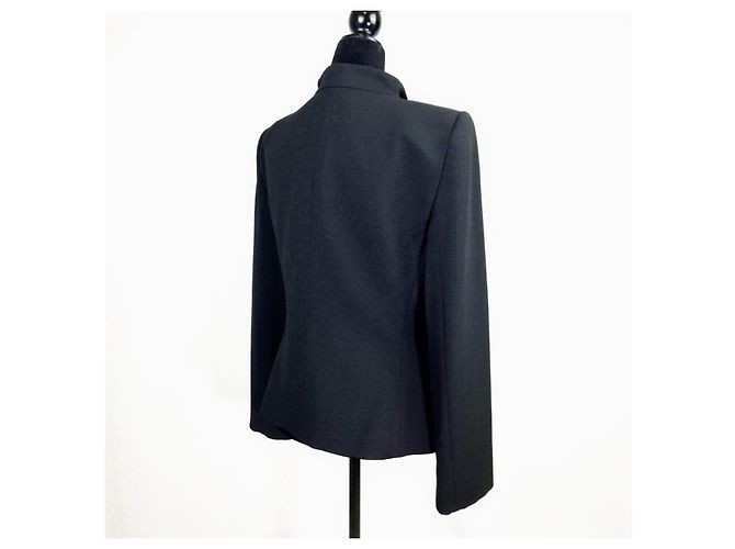 Giorgio Armani Wolljacke mit Rüschenkragen - Ansicht 12