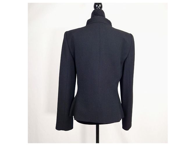 Giorgio Armani Wolljacke mit Rüschenkragen - Ansicht 13