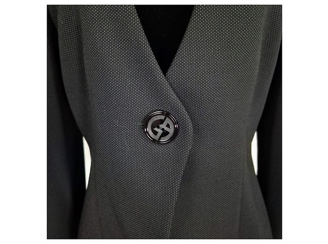 Giorgio Armani Wolljacke mit Rüschenkragen - Ansicht 2