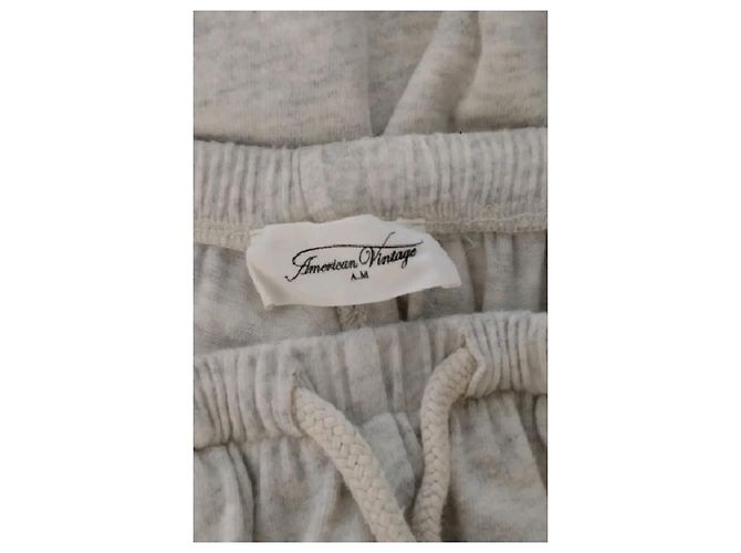 American Vintage Graue Baumwoll-Jogginghose - Ansicht 5