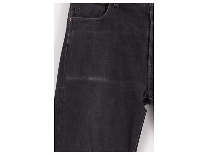 Jeans Levi's pretos de algodão de perna reta - vista 4