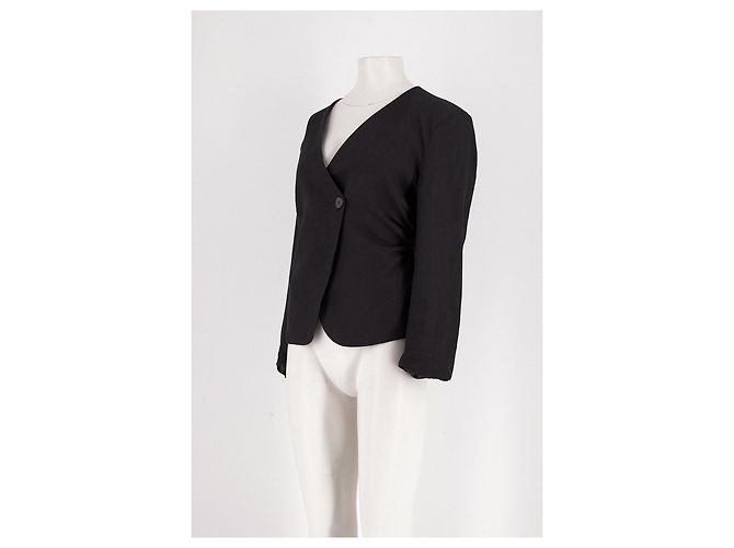 Autre Marque ELEH Leinenblazer Schwarz - Ansicht 4