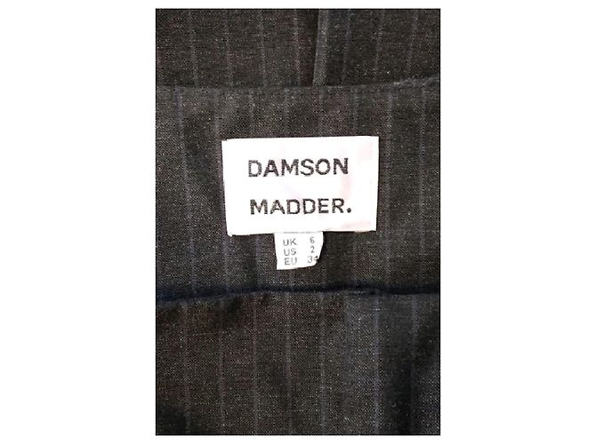 Autre Marque Falda midi plisada gris con rayas DAMSON MADDER - vista 5