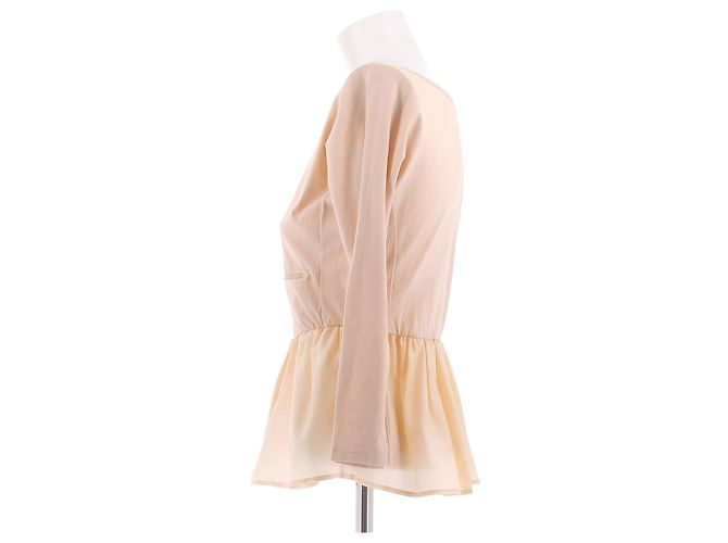 Top de algodón beige Carven M - vista 4