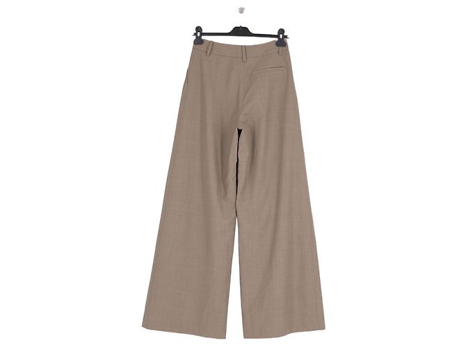 Autre Marque Pantalones de lana beige - vista 2