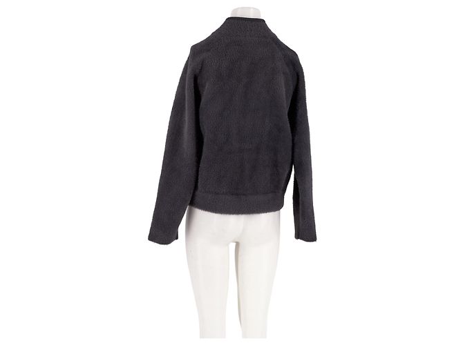 Gerard Darel Graue Cropped Jacke mit Reißverschluss - Ansicht 2
