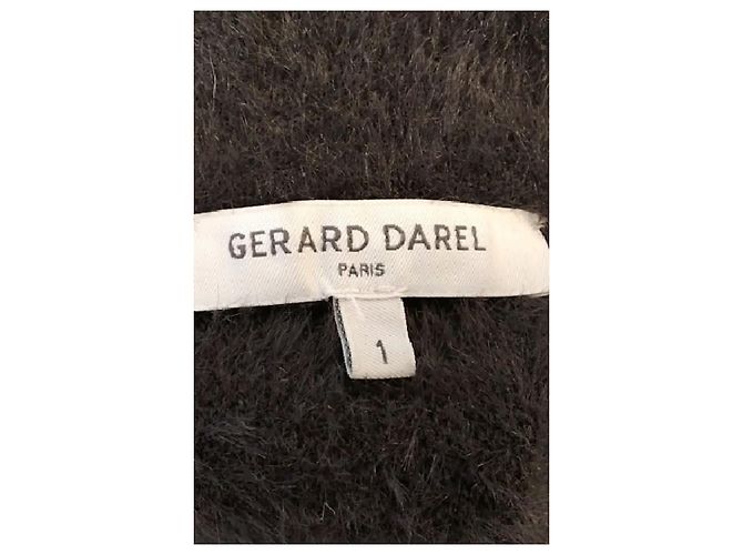 Gerard Darel Graue Cropped Jacke mit Reißverschluss - Ansicht 7