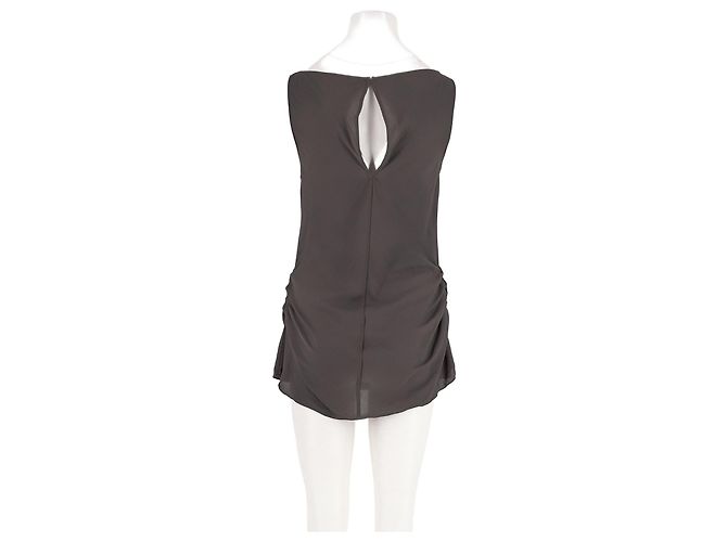 Autre Marque Top sin mangas drapeado gris WEEKDAY - vista 2