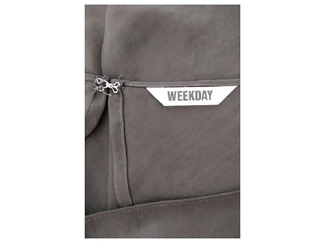 Autre Marque Top sin mangas drapeado gris WEEKDAY - vista 7