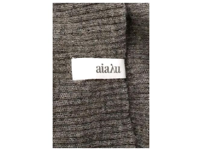 Autre Marque Graues Kaschmir-Top - Ansicht 7