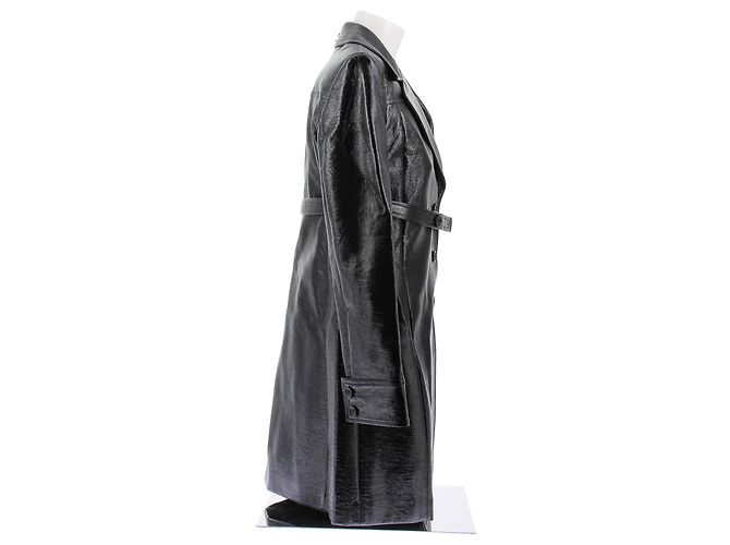 Courreges Trench coat de vinilo negro - vista 3