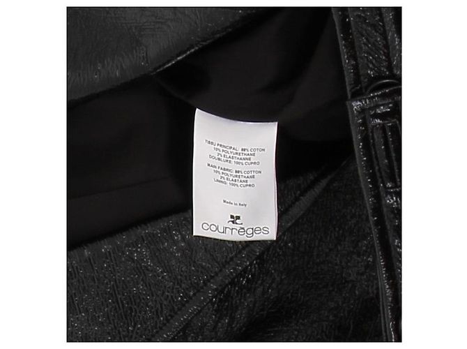 Courreges Trench coat de vinilo negro - vista 5