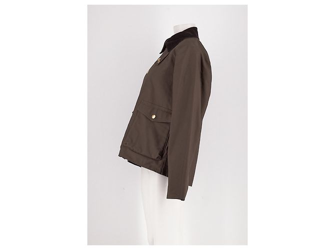 Chaqueta marrón Maje con cuello de pana - vista 3