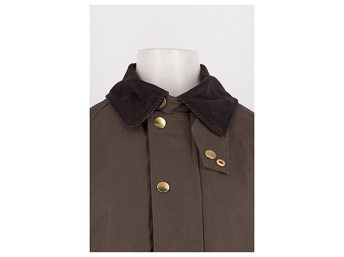 Chaqueta marrón Maje con cuello de pana - vista 5