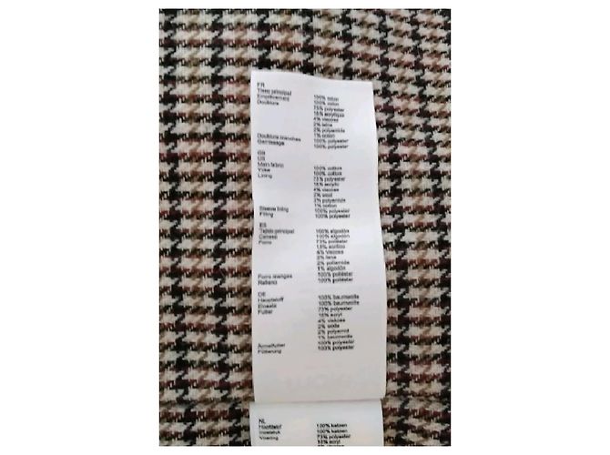 Chaqueta marrón Maje con cuello de pana - vista 8