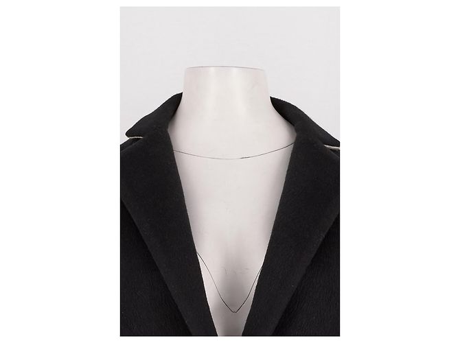 Autre Marque Abrigo midi negro GILMAR con encaje y botones - vista 5