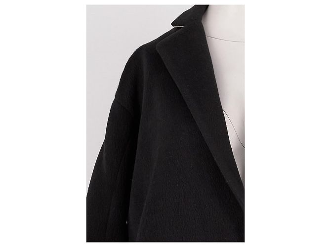 Autre Marque Abrigo midi negro GILMAR con encaje y botones - vista 6