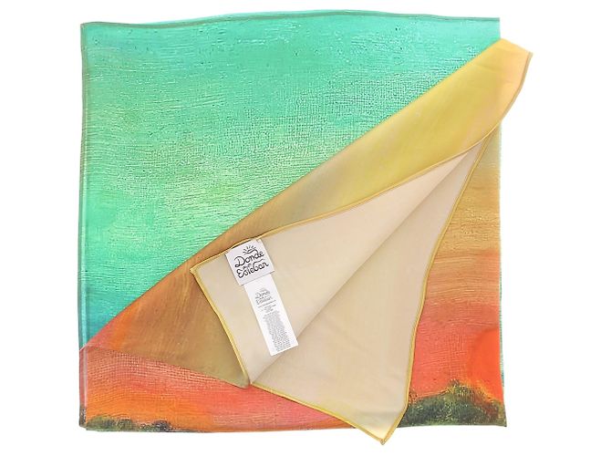 Autre Marque Seidentuch mit Strandprint - Ansicht 3